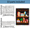 Book Shelf Carbon Steel Cutting Dies Stencils DIY-WH0309-1523-2
