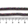Electroplated Synthetic Non-magnetic Hematite Beads Strands G-H020-M01-19-4