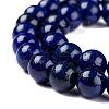 Natural Lapis Lazuli Round Beads Strands G-I181-10-4mm-5