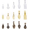 Alloy Glue-on Flat Pad Bails for Pendant Making PALLOY-PH0005-79-1