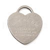 Non-Tarnish 304 Stainless Steel Pendants STAS-G318-10P-1