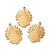Ion Plating(IP) 304 Stainless Steel Pendants STAS-Q001-33G-3