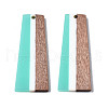 Resin & Walnut Wood Pendants RESI-S389-073A-A-3