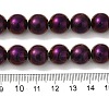 Electroplated Synthetic Magnetic Hematite Beads Strands G-I364-K01-03-4