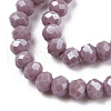 Electroplate Glass Beads Strands EGLA-A034-P2mm-A12-3
