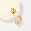 Butterfly Stainless Steel Acrylic Shell Hoop Earrings for Women JF2774-1-4