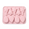DIY Star Magic Stick & Teardrop Crayon Food Grade Silicone Molds DIY-B057-05-3