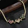 Brass Micro Pave Cubic Zirconia Slider Bracelets BJEW-S163-01B-G-3