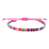 Adjustable Bohemian Style Cotton & Linen Cord Braided Bracelets for Friendship OB0004-6-1