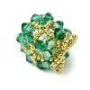 Christmas Seed Beads Beaded Charms PALLOY-MZ00299-03-4