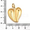 Heart 304 Stainless Steel Pendant Decorations STAS-R159-41G-04-3