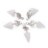 Quartz Crystal Pendants G-O194-20-1