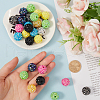 SUNNYCLUE 80Pcs Resin Rhinestone Beads RESI-SC0003-28-3