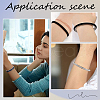 SUNNYCLUE 2Pcs 2 Styles C-Shaped 201 Stainless Steel Grooved Cuff Bangles STAS-SC0008-02-5