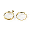 Ion Plating(IP) 304 Stainless Stee Locket Pendants STAS-S132-15G-03-2