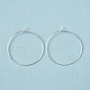 Silver Color Plated Brass Earring Hoops X-EC067-3S-3