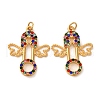 304 Stainless Steel Rhinestone Pendants STAS-U061-17G-1