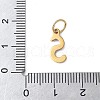 304 Stainless Steel Enamel Charms STAS-G353-01G-S-3