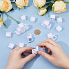 Acrylic Square Loose Diamond Box with Visible Window CON-WH0088-76A-01-3