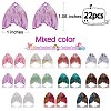 22 Pieces Resin Pendant Phantom Colorful Gradient Fish Tail Pendant Handmade Ear Studs and Earring Accessories(11 styles) JX638A-2
