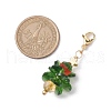 Christmas Tree Glass Pendant Decorations HJEW-JM02018-3