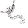 Non-Tarnish 304 Stainless Steel Twist Bar Link Chain Bracelet BJEW-K226-06P-3
