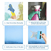 Waterproof PVC Colored Laser Stained Window Film Adhesive Stickers DIY-WH0256-015-3