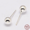 925 Sterling Silver Stud Earrings STER-K028-01S-5mm-4