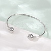 304 Stainless Steel Open Cuff Bracelets BJEW-R019-01P-01-3