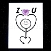 Natural Lepidolite Heart Display Decorations PW-WG5A099-22-1