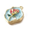Alloy Enamel Pendants ENAM-K076-11B-G-2