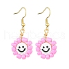 6Pairs 6 Colors Glass Seed Bead Dangle Earrings EJEW-MZ00230-3