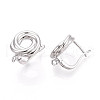 Brass Hoop Earring Findings KK-N267-31P-2