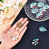 SOFPLATE Faceted Teardrop Transparent Glass Pendants GLAA-SP0001-19A-3