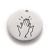 Non-Tarnish 316 Surgical Stainless Steel Pendants STAS-F257-07P-1
