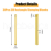 DICOSMETIC 30Pcs Brass Pendants KK-DC0004-01-2