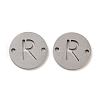 Non-Tarnish 201 Stainless Steel Hollow Flat Round Links FIND-R149-03R-P-1