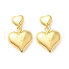 Brass Dangle Stud Earrings EJEW-R018-11G-4