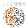 HOBBIESAY 140Pcs 2 Colors CCB Plastic Beads CCB-HY0001-14-1