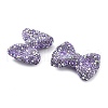 Bowknot Shape Polymer Clay Rhinestone Beads CLAY-NH0001-05F-2