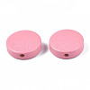 Painted Natural Poplar Wood Beads WOOD-S045-063A-06-3