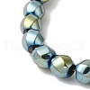 Electroplated Synthetic Magnetic Hematite Beads Strands G-I364-J01-07-3