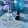 Beebeecraft 60Pcs 3 Colors Adjustable Brass Finger Rings Components KK-BBC0005-39-4