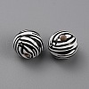 Printed Wood Beads WOOD-SZC0001-07B-2