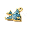 304 Stainless Steel Enamel Pendants STAS-B085-39G-2