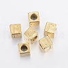 304 Stainless Steel Large Hole Letter European Beads STAS-H428-01G-J-1