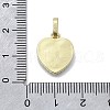 Brass Micro Pave Cubic Zirconia Pendants KK-V010-05G-02-3