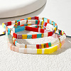 3Pcs 3 Colors Bohemian Style Glass Seed Beads Stretch Bracelets for Women ZT6734-2