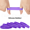 Flat Plain Silicone Cord Bracelet for Men Women BJEW-WH0016-32E-6