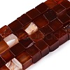 Natural Red Agate(Dyed & Heated) Beads Strands G-T139-8x8-35A-4